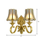 Frendorf | 1/2 Licht Geflared/Bell Wandgemonteerde Licht Traditionelles Poliertes Messing Frosted Glas Wandlampe