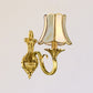 Frendorf | 1/2 Licht Geflared/Bell Wandgemonteerde Licht Traditionelles Poliertes Messing Frosted Glas Wandlampe