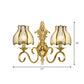 Frendorf | 1/2 Licht Geflared/Bell Wandgemonteerde Licht Traditionelles Poliertes Messing Frosted Glas Wandlampe