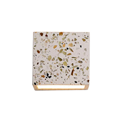 Frendorf | Nordic Style Cubic Up Down Wandlamp Terrazzo 1 Lamp Hotel Wandmontage Licht in Rood/Wit/Blauw