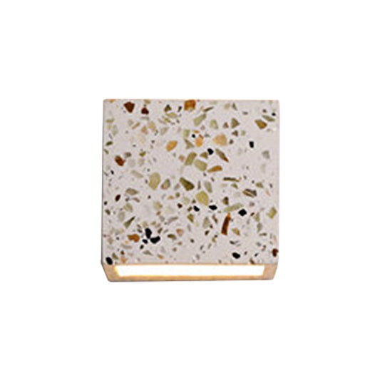 Frendorf | Nordic Style Cubic Up Down Wandlamp Terrazzo 1 Lamp Hotel Wandmontage Licht in Rood/Wit/Blauw