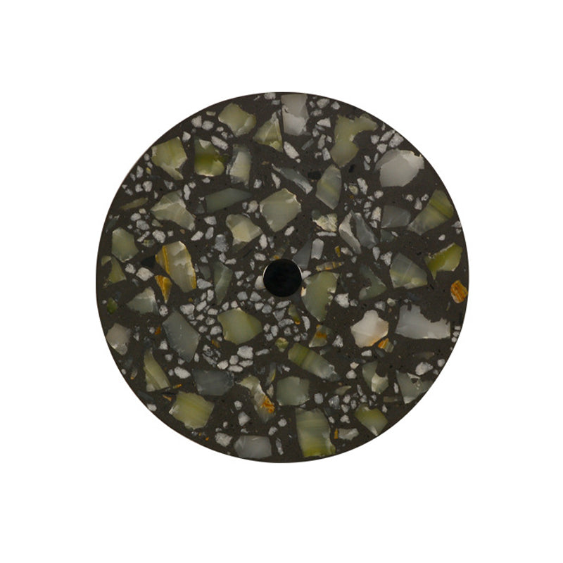 Frendorf | Terrazzo Disk LED Wandlicht Art Deco Schwarz/Rot/Blau Flush Mount Wandleuchte für das Wohnzimmer