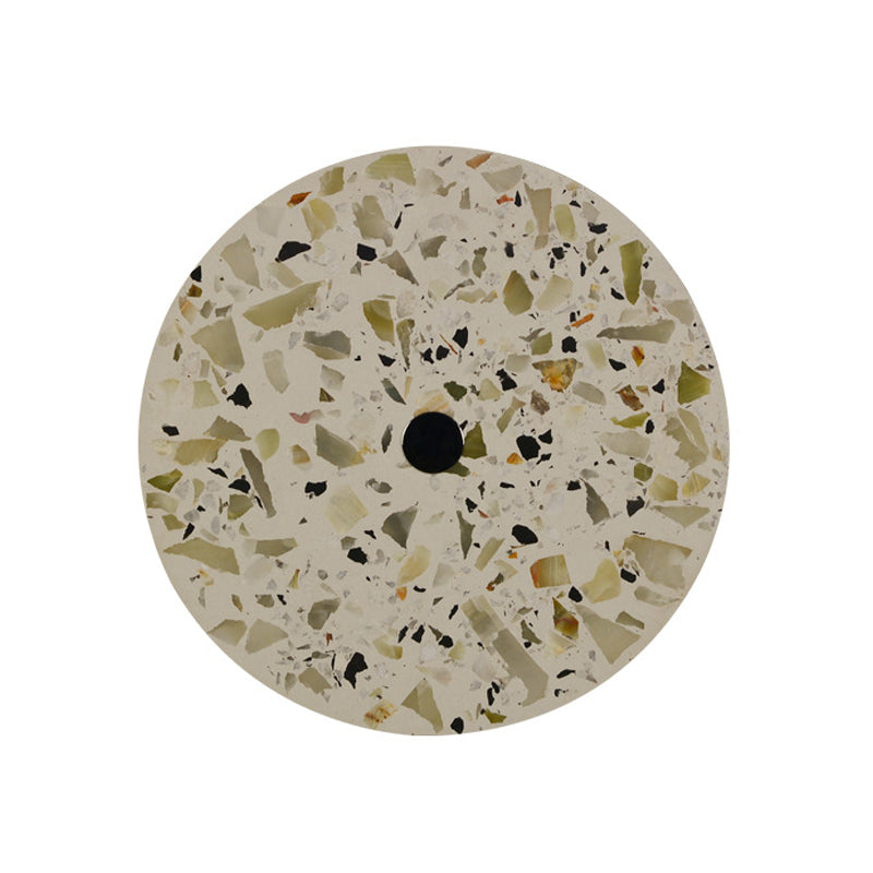 Frendorf | Terrazzo Disk LED Wandlicht Art Deco Schwarz/Rot/Blau Flush Mount Wandleuchte für das Wohnzimmer