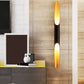 Frendorf | Cilinder Metallic Wandlamp Modern 1/4-Lamp Geel-Zwart Wandarmatuur voor Woonkamer
