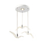 Artistry Seagull Multi Light Pendant Metallic 3 Lights Schlafzimmer Hängeleuchte Deckenleuchte in Weiß/Schwarz mit Rund/Linear Deckenplatte