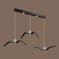 Artistry Seagull Multi Light Pendant Metallic 3 Lights Schlafzimmer Hängeleuchte Deckenleuchte in Weiß/Schwarz mit Rund/Linear Deckenplatte