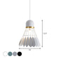 Badminton Hängeleuchte Kunstmetallic 1-Licht Esszimmer Pendelleuchte in Weiß/Schwarz/Grau