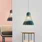 Badminton Hängeleuchte Kunstmetallic 1-Licht Esszimmer Pendelleuchte in Weiß/Schwarz/Grau