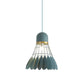 Badminton Hängeleuchte Kunstmetallic 1-Licht Esszimmer Pendelleuchte in Weiß/Schwarz/Grau