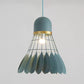 Badminton Hängeleuchte Kunstmetallic 1-Licht Esszimmer Pendelleuchte in Weiß/Schwarz/Grau