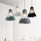 Badminton Hängeleuchte Kunstmetallic 1-Licht Esszimmer Pendelleuchte in Weiß/Schwarz/Grau