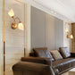 Frendorf | Rustieke Tulp Wandlantaarn Licht 2 Lampen Opal Frosted Glas Wandgemonteerde Lamp in Zwart/Goud voor Slaapkamer