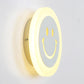 Frendorf | Dünne Runde LED-Wandlicht-Set Cartoon Acryl Weiß Smiley Wandlampe in Warm/Weiß Licht für Schlafzimmer