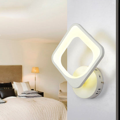Frendorf | Smile/Vierkante/Wolk LED Wande verlichting Simpliciteit Acryl Woonkamer Wandlamp Armatuur in Wit