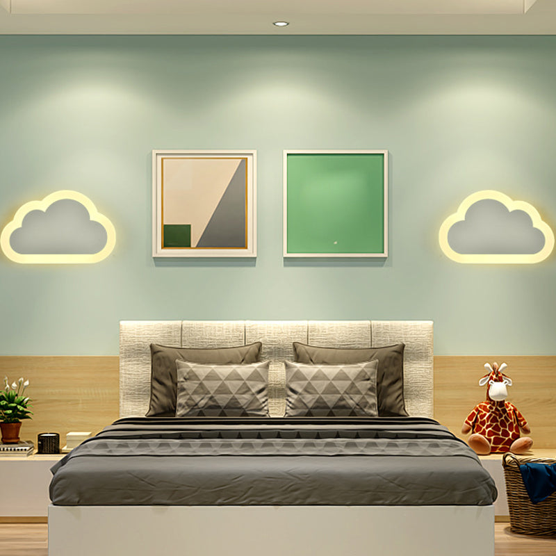 Frendorf | Smile/Vierkante/Wolk LED Wande verlichting Simpliciteit Acryl Woonkamer Wandlamp Armatuur in Wit