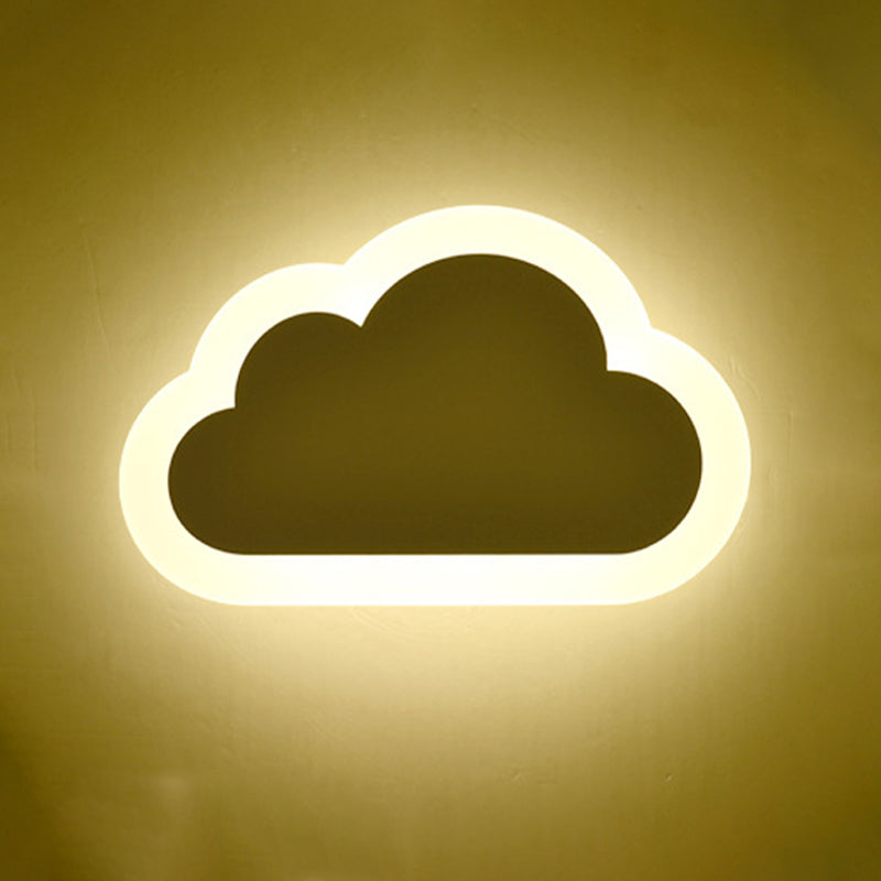 Frendorf | Smile/Vierkante/Wolk LED Wande verlichting Simpliciteit Acryl Woonkamer Wandlamp Armatuur in Wit