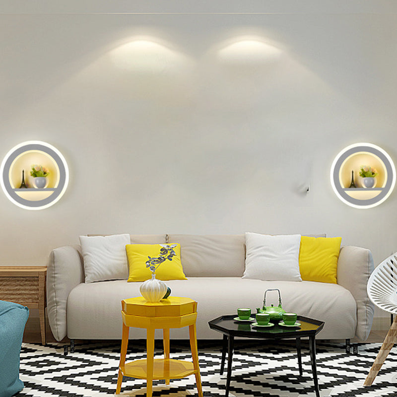Frendorf | Smile/Vierkante/Wolk LED Wande verlichting Simpliciteit Acryl Woonkamer Wandlamp Armatuur in Wit