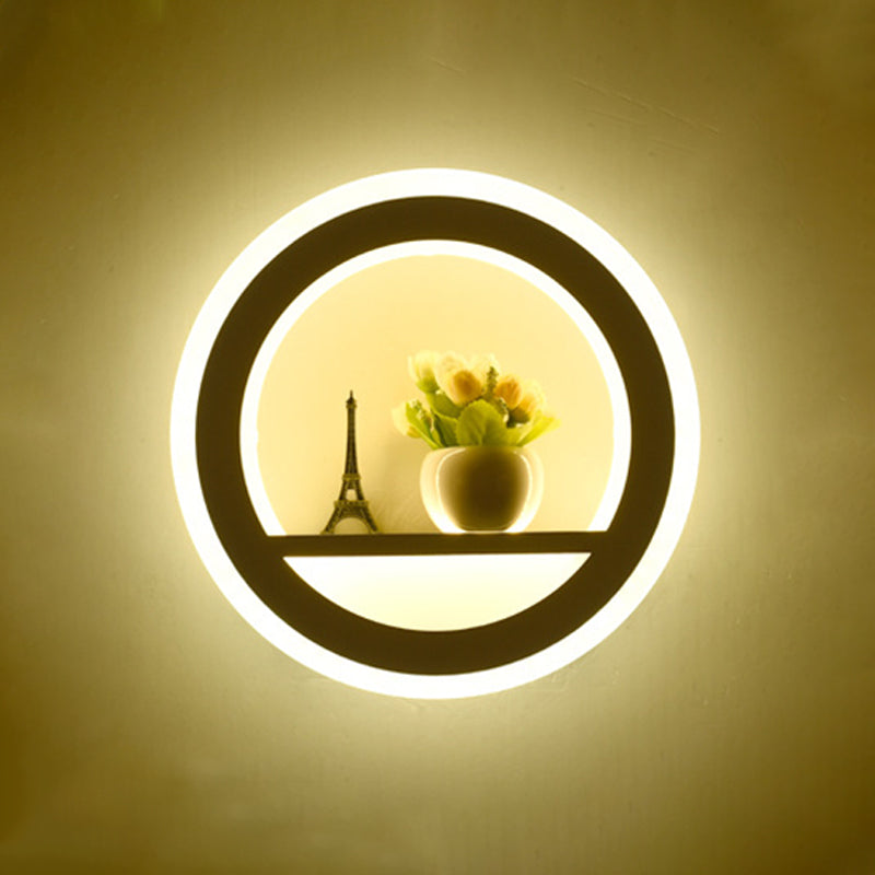 Frendorf | Smile/Vierkante/Wolk LED Wande verlichting Simpliciteit Acryl Woonkamer Wandlamp Armatuur in Wit
