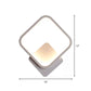 Frendorf | Fillet Quadrat Ring Acryl Wandleuchte Einfachheit Weiß LED Wandmontierte Lampe in Warm/Weiß Licht, 10"/12" Breit