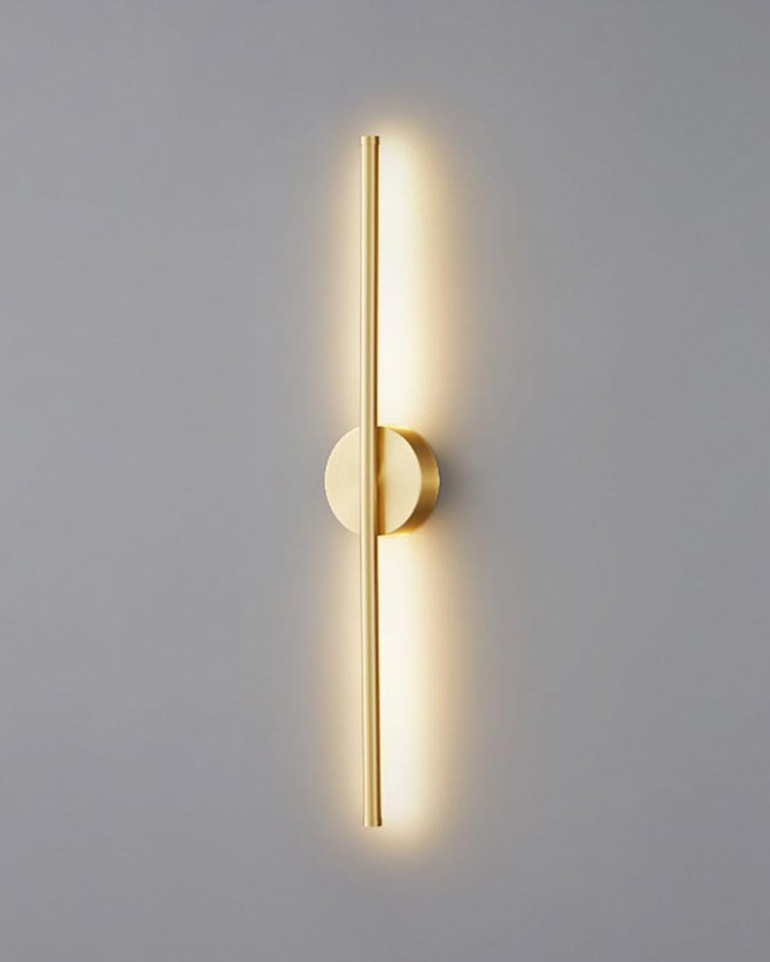 Moderne Lineare LED Wandleuchte - Gold