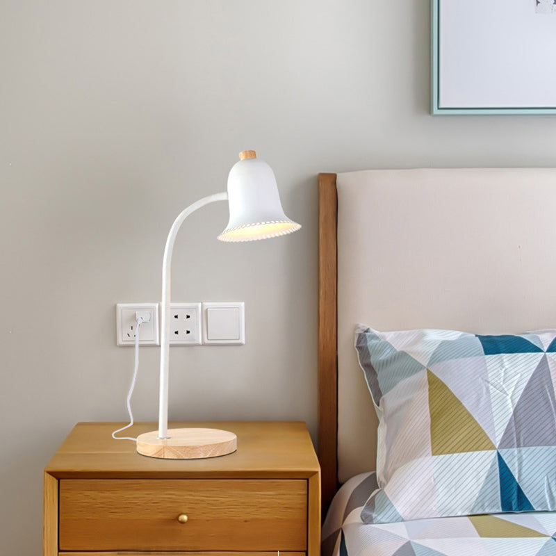Metallglocke Kleine Leselampe Kinderzimmer Einzelkopf Nordic Style Schreibtischlampe