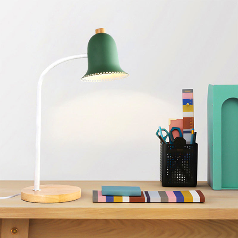 Metallglocke Kleine Leselampe Kinderzimmer Einzelkopf Nordic Style Schreibtischlampe