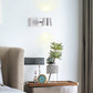 Frendorf | Getailleerde Woonkamer Vanity Wandlamp Eenvoudige Stijl Metaal 1/2/3 Koppen Zilveren Wandlicht Armatuur in Warm/Wit Licht