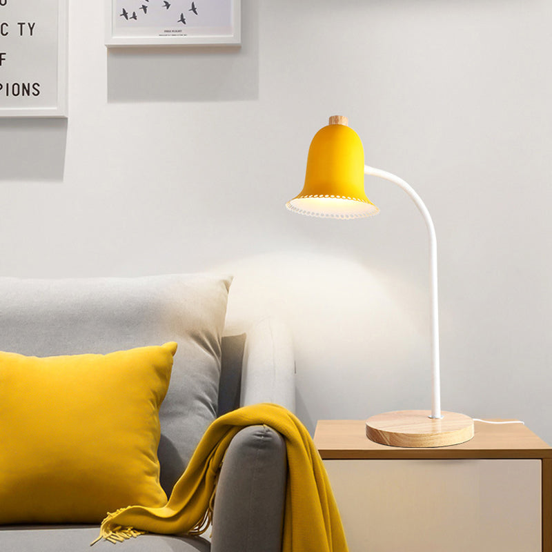 Metallglocke Kleine Leselampe Kinderzimmer Einzelkopf Nordic Style Schreibtischlampe
