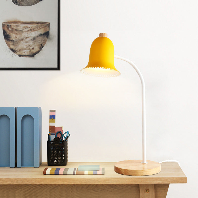 Metallglocke Kleine Leselampe Kinderzimmer Einzelkopf Nordic Style Schreibtischlampe