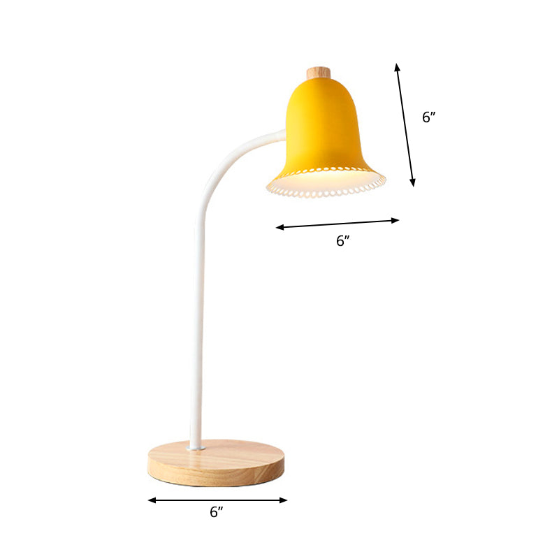 Metallglocke Kleine Leselampe Kinderzimmer Einzelkopf Nordic Style Schreibtischlampe