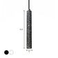 Terrazzo Flöte Pendelleuchte Nordic 10"/19.5" Hoch LED Bistro Hängelampe in Weiß/Schwarz