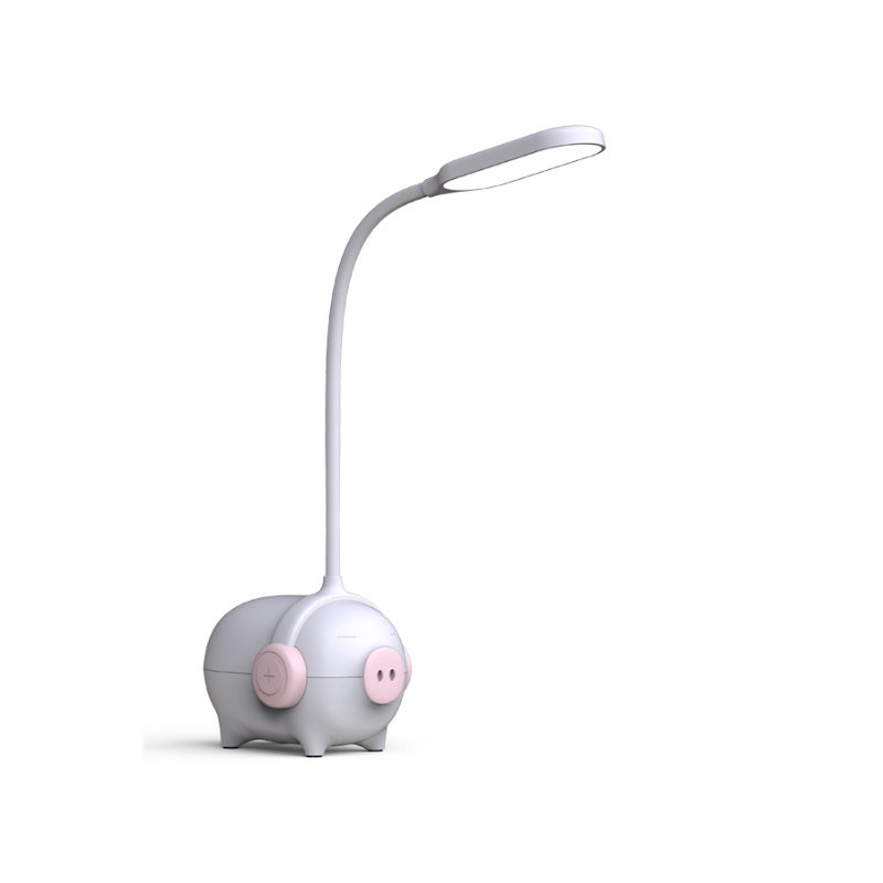 Piggy Kindergarten LED Schreibtischlampe 1 Kopf Tier Leselampe mit flexiblem Schwanenhals