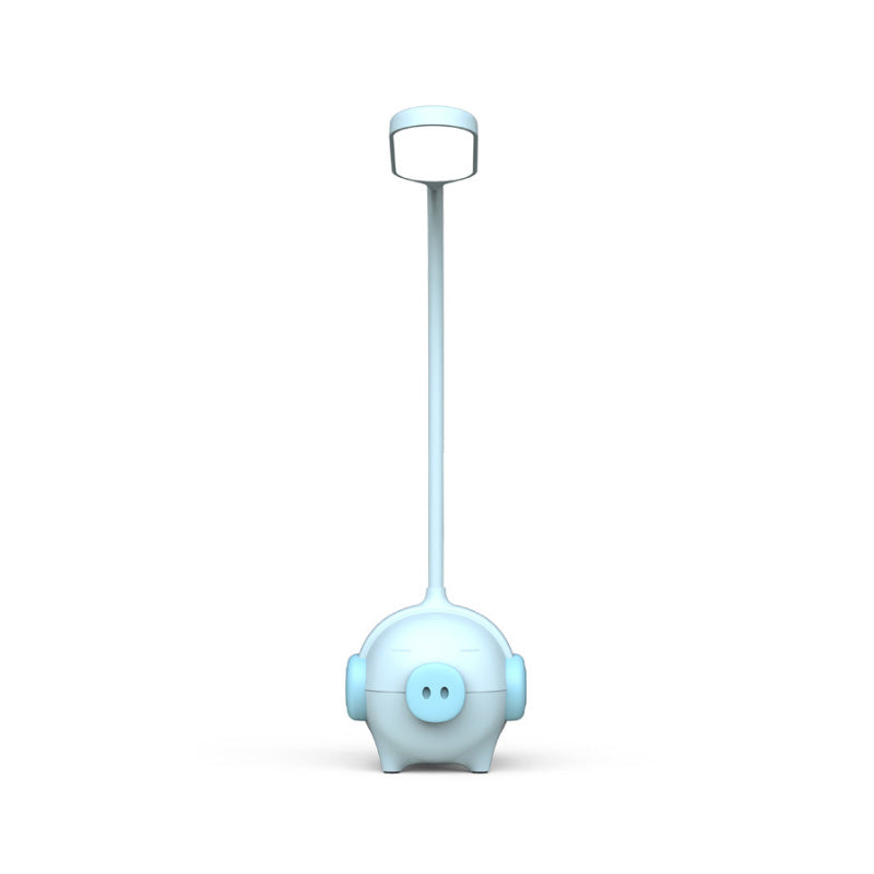 Piggy Kindergarten LED Schreibtischlampe 1 Kopf Tier Leselampe mit flexiblem Schwanenhals