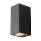 Frendorf | Moderne 1/2-Licht LED Buitenwandmontage Zwarte Driehoek/Cilinder/Rechthoek Sconces Verlichting met Metalen Kap