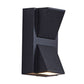 Frendorf | Moderne 1/2-Licht LED Buitenwandmontage Zwarte Driehoek/Cilinder/Rechthoek Sconces Verlichting met Metalen Kap