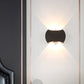 Frendorf | Ellipse/Kurve/Wabennetz Mini Wandleuchte Nordisch Metallic 4/6-Glühbirne Flur LED Wandleuchte in Schwarz