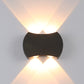 Frendorf | Ellipse/Kurve/Wabennetz Mini Wandleuchte Nordisch Metallic 4/6-Glühbirne Flur LED Wandleuchte in Schwarz