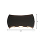 Frendorf | Ellipse/Kurve/Wabennetz Mini Wandleuchte Nordisch Metallic 4/6-Glühbirne Flur LED Wandleuchte in Schwarz