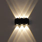 Frendorf | Ellipse/Kurve/Wabennetz Mini Wandleuchte Nordisch Metallic 4/6-Glühbirne Flur LED Wandleuchte in Schwarz