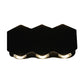 Frendorf | Ellipse/Kurve/Wabennetz Mini Wandleuchte Nordisch Metallic 4/6-Glühbirne Flur LED Wandleuchte in Schwarz