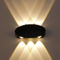 Frendorf | Ellipse/Kurve/Wabennetz Mini Wandleuchte Nordisch Metallic 4/6-Glühbirne Flur LED Wandleuchte in Schwarz