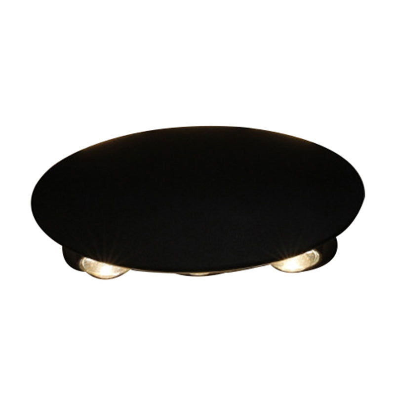Frendorf | Ellipse/Kurve/Wabennetz Mini Wandleuchte Nordisch Metallic 4/6-Glühbirne Flur LED Wandleuchte in Schwarz