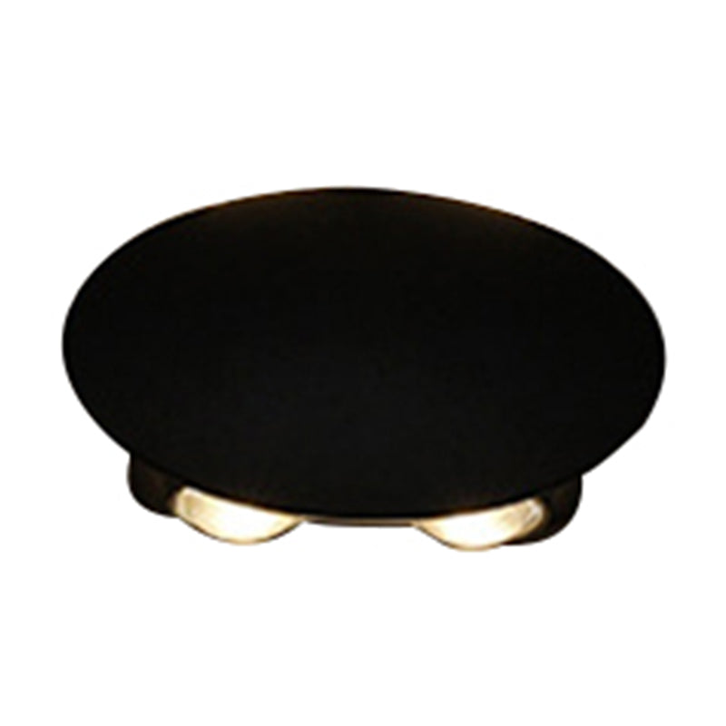 Frendorf | Ellipse/Kurve/Wabennetz Mini Wandleuchte Nordisch Metallic 4/6-Glühbirne Flur LED Wandleuchte in Schwarz