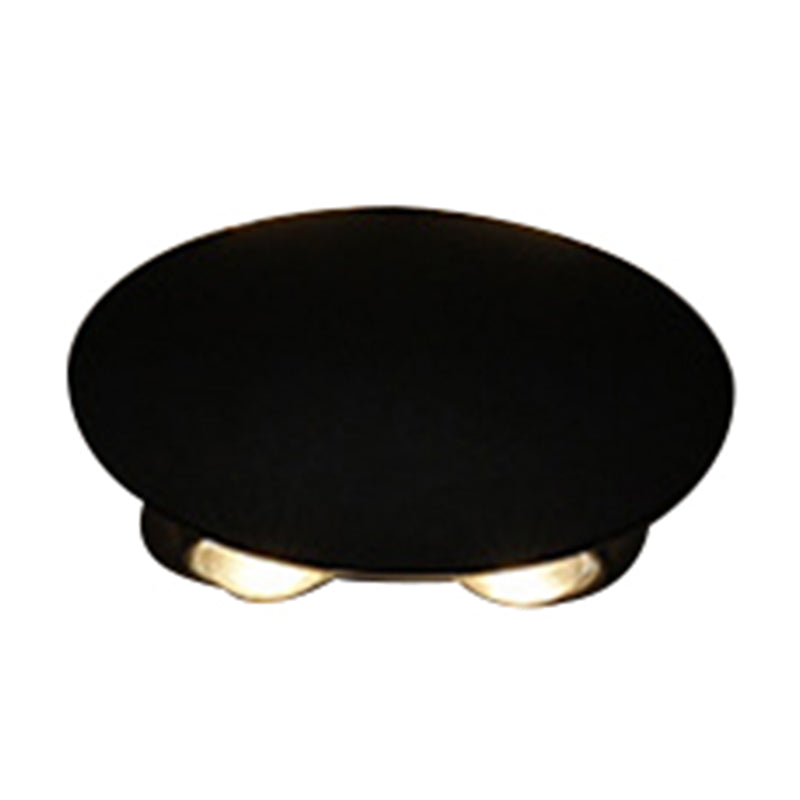 Frendorf | Ellipse/Kurve/Wabennetz Mini Wandleuchte Nordisch Metallic 4/6-Glühbirne Flur LED Wandleuchte in Schwarz