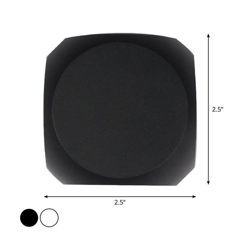 Frendorf | Mini Cube Wand Washer Sconce Nordic Aluminium 2/4-Kopf Wohnzimmer LED Wandlampe in Schwarz/Weiss