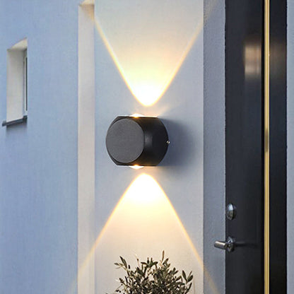 Frendorf | Mini Cube Wand Washer Sconce Nordic Aluminium 2/4-Kopf Wohnzimmer LED Wandlampe in Schwarz/Weiss