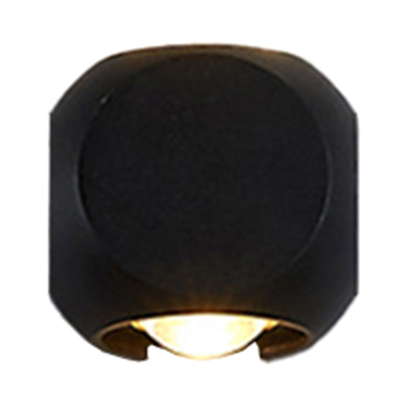 Frendorf | Mini Cube Wand Washer Sconce Nordic Aluminium 2/4-Kopf Wohnzimmer LED Wandlampe in Schwarz/Weiss