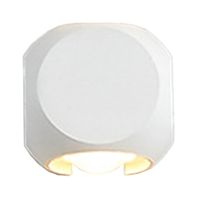 Frendorf | Mini Cube Wand Washer Sconce Nordic Aluminium 2/4-Kopf Wohnzimmer LED Wandlampe in Schwarz/Weiss