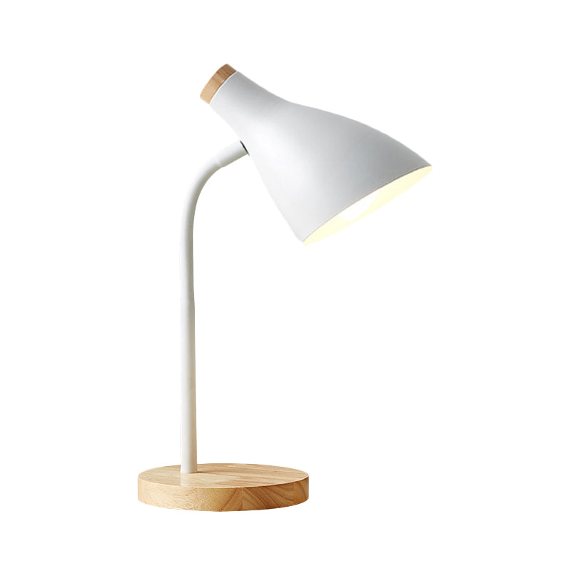 Metall Horn Schirm Leseleuchte Erwachsene Schlafzimmer 1 Glühbirne Nordic Schreibtischlampe mit Stecker-Kabel