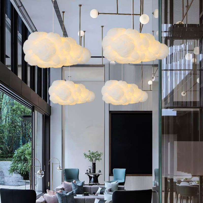 Frendorf | NimbusGlow LED Wolken Pendelleuchte | Schwimmendes Design | Moderne Beleuchtung | Dekorative Hängeleuchte
